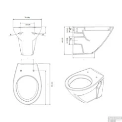 Gustavsberg Saval Wandcloset Vlakspoel Wit