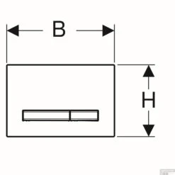 Bedieningsplaat Geberit Sigma 50 Voor 2-toets Spoeling Zwart Chroom / Wit -Thuis Badkamer 115671112 bedieningsplaat geberit sigma 50 voor 2 toets spoeling zwart chroom wit tech