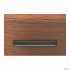 Bedieningsplaat Geberit Sigma 50 Voor 2-toets Spoeling Zwart Chroom / Amerikaans Noten