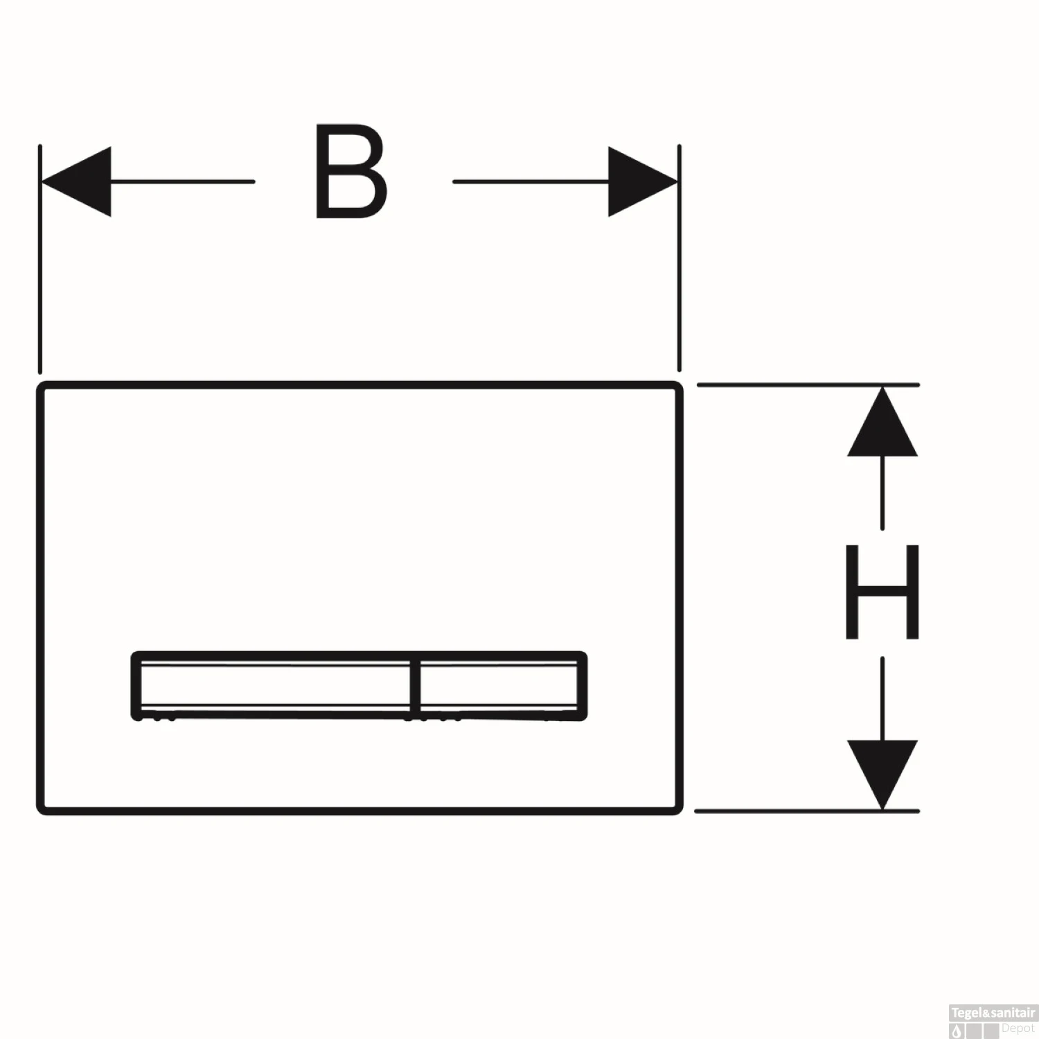 Bedieningsplaat Geberit Sigma 50 Voor 2-toets Spoeling Messing Goud / Wit - Afbeelding 4