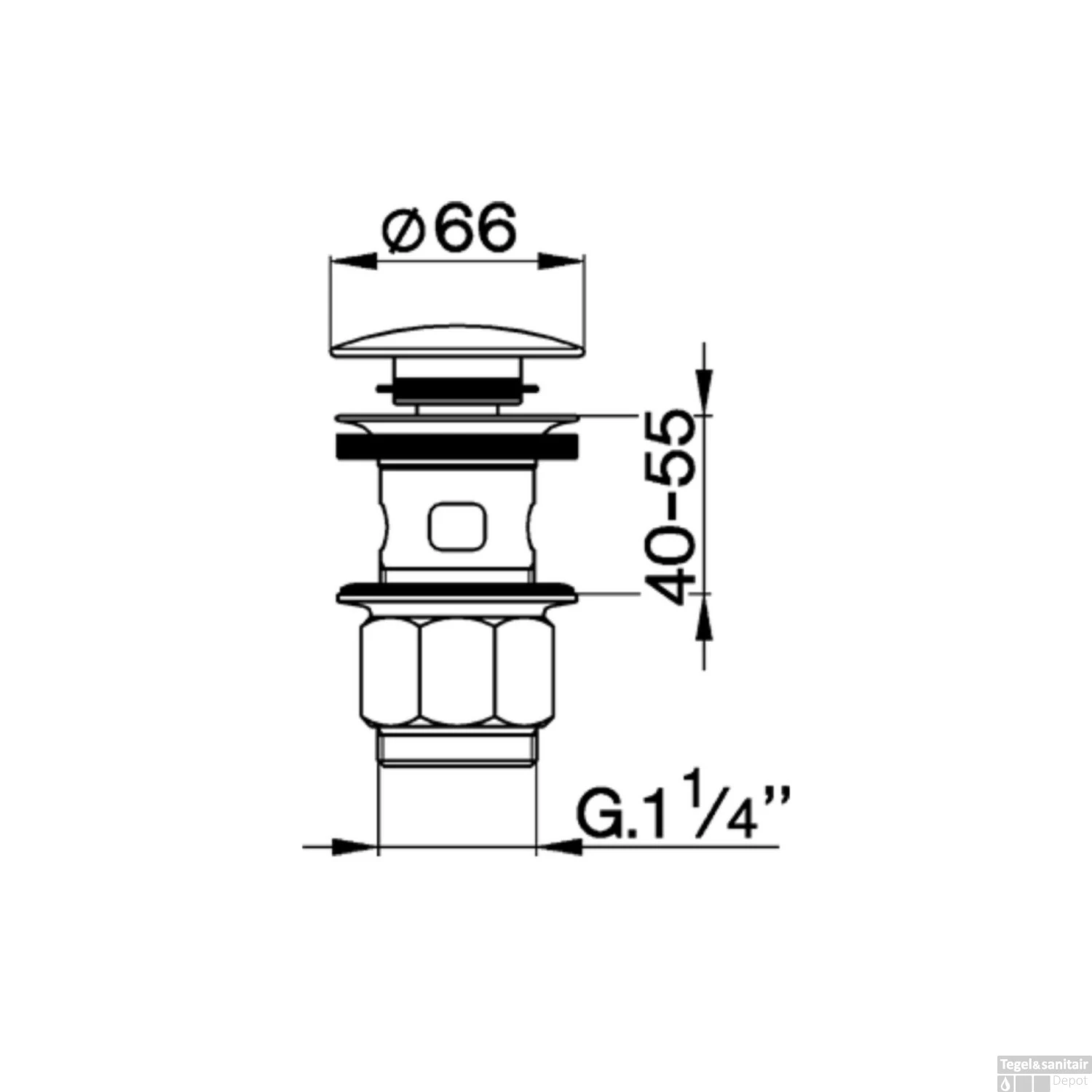 Clickwaste Salenzi Giro Gegalvaniseerd Geborsteld Messing Goud ø66 Mm 2 Clickwaste Salenzi Giro Gegalvaniseerd Geborsteld Messing Goud ø66 Mm - Afbeelding 2