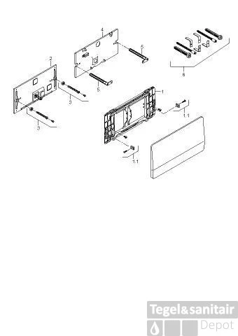 Geberit Bedieningsplaat Rvs Look 5 Geberit Bedieningsplaat Rvs Look - Afbeelding 5