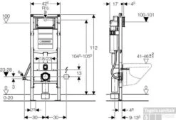 Geberit Duofix Inbouwreservoir Na Inb.v/closet Nog 6cm.verstelbr. -Thuis Badkamer 20764