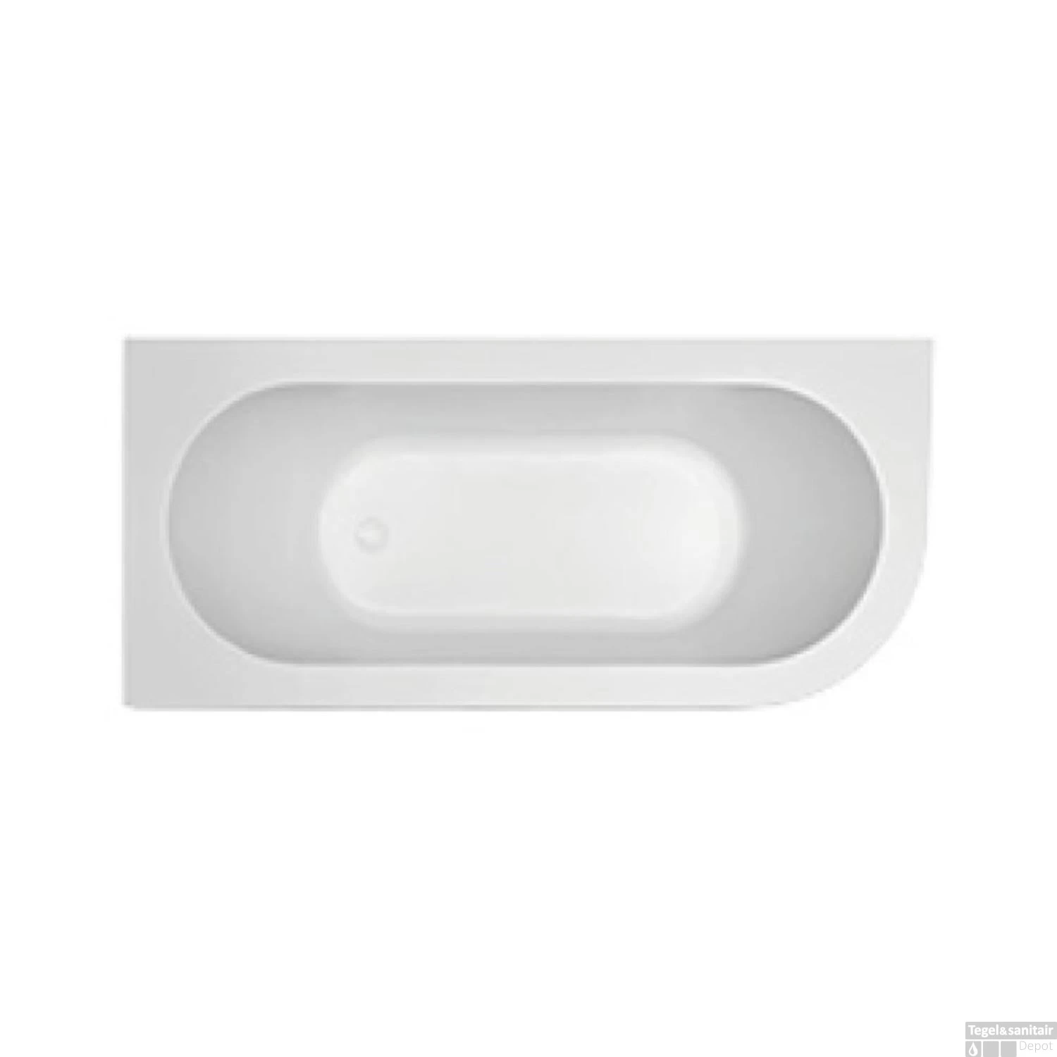 Hoekbad Wiesbaden Corner 180x80 Met Waste Links Acryl Wit 2 Hoekbad Wiesbaden Corner 180x80 Met Waste Links Acryl Wit - Afbeelding 2