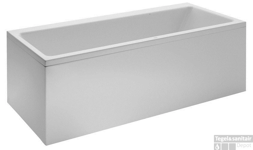 Laufen Pro Bad 180x80 Cm. Met Frame En L-paneel Rechts Wit 2 Laufen Pro Bad 180x80 Cm. Met Frame En L-paneel Rechts Wit - Afbeelding 2