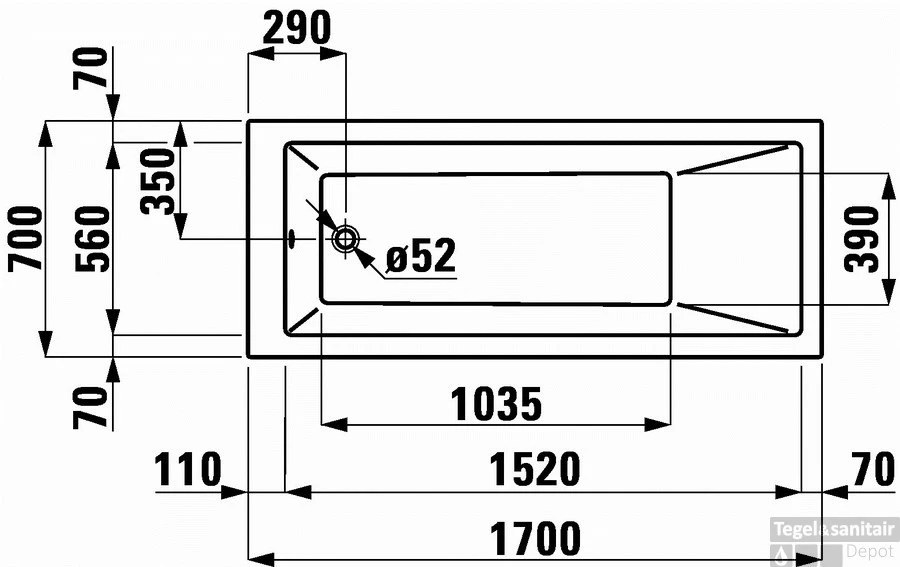 Laufen Pro Bad 180x80 Cm. Met Frame En L-paneel Rechts Wit 4 Laufen Pro Bad 180x80 Cm. Met Frame En L-paneel Rechts Wit - Afbeelding 4