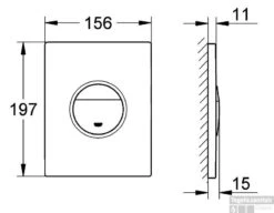 Grohe Luna Bedieningsplaat Nova Cosm. Chroom -Thuis Badkamer 23914