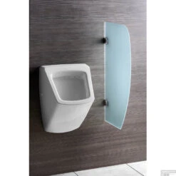 Urinoirscherm Schaamschot Sapho 80x40 Cm Gehard Glas -Thuis Badkamer 2502 05 urinoirscherm schaamschot sapho 80x40 cm gehard glas 4