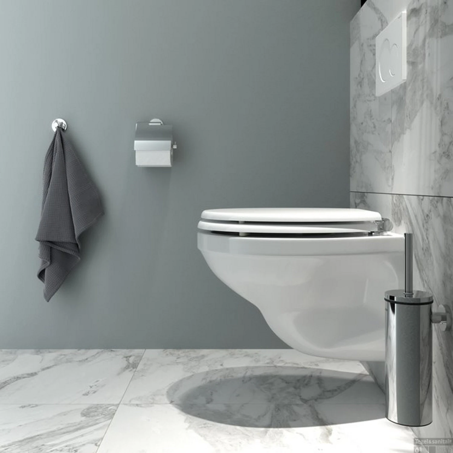 Toiletzitting Tiger Mississippi Softclose Hout Wit 8 Toiletzitting Tiger Mississippi Softclose Hout Wit - Afbeelding 8