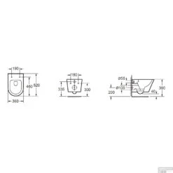 Wandcloset Wiesbaden Vesta Rimless Zonder Zitting Wit -Thuis Badkamer 32.3450 6