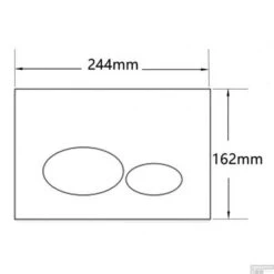 Drukplaat Wiesbaden X32 Metal Voor Inbouwreservoir Glans Wit 4 Drukplaat Wiesbaden X32 Metal Voor Inbouwreservoir Glans Wit -Thuis Badkamer 32.4677 tekening 2