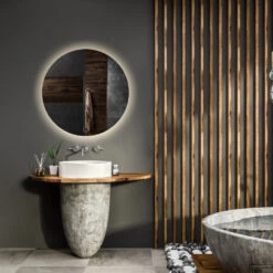 BWS Badkamerspiegel | Spark | Rond | Met LED Verlichting | 90cm