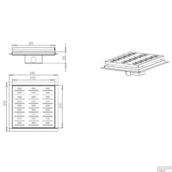 Doucheput Best Design N-Square Met Flens 30x30x7.7cm RVS -Thuis Badkamer 3803190 1