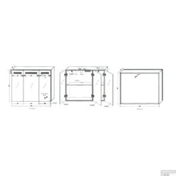 Spiegelkast Best Design Aluma Incl. LED Verlichting 100x80cm -Thuis Badkamer 3803690 tech