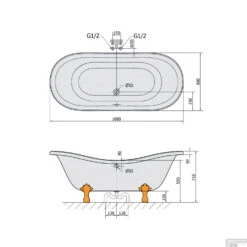 Vrijstaand Bad Sapho Charleston 188x80x71 Cm Wit Met Leeuwenpoten 13 Vrijstaand Bad Sapho Charleston 188x80x71 Cm Wit Met Leeuwenpoten -Thuis Badkamer 38112 vrijstaand bad sapho charleston 188x80x71 cm wit met leeuwenpoten 5