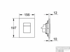 Grohe Skate Cosmopolitan Bedieningsplaat Sl Dual Flush Wit -Thuis Badkamer 38286