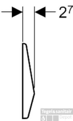 Geberit Bedieningsplaat Rvs Look 8 Geberit Bedieningsplaat Rvs Look -Thuis Badkamer 39040