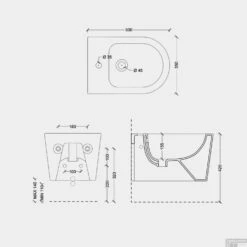 Bidet Salenzi Form Square Mat Grijs (exclusief Kraan) -Thuis Badkamer 3ad1mgr0 bidet salenzi form square mat grijs exclusief kraan tech