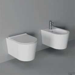 Toiletzitting Salenzi Form Slim Glans Wit -Thuis Badkamer 3ad1mwh0 ambiance 2