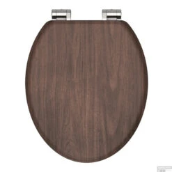 Toiletbril Schutte Lupos Softclose Dark Wood