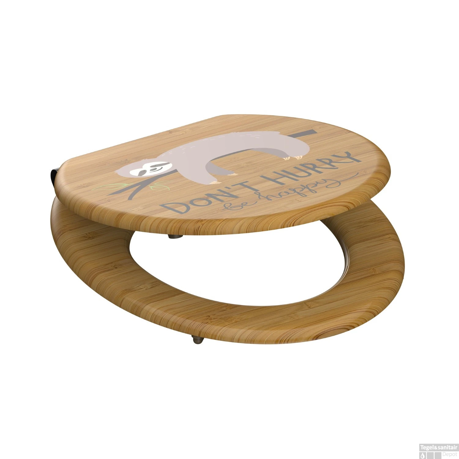 Toiletbril Schutte Lupos Softclose Don't Hurry Bruin 2 Toiletbril Schutte Lupos Softclose Don't Hurry Bruin - Afbeelding 2