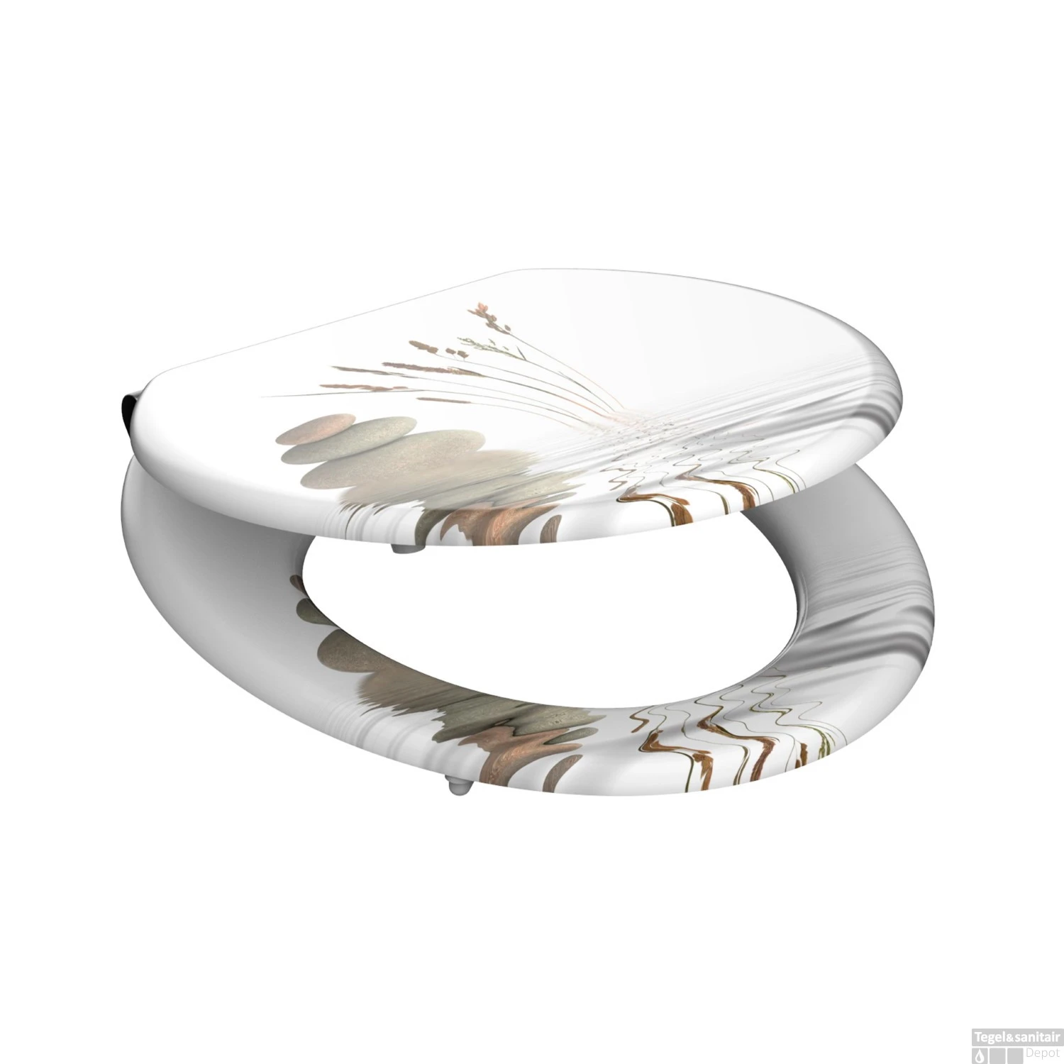 Toiletbril Schutte Duroplast Softclose Balance Wit 2 Toiletbril Schutte Duroplast Softclose Balance Wit - Afbeelding 2