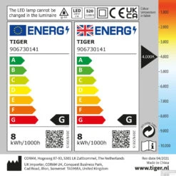 Spiegel Verlichting Tiger Ancis LED 4000K 40x4x10.5 Cm Wit -Thuis Badkamer 4008919067417 11