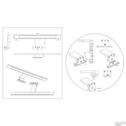 Spiegel Verlichting Tiger Ancis LED 4000K 40x4x10.5 Cm Mat Chroom -Thuis Badkamer 4008919067431 9