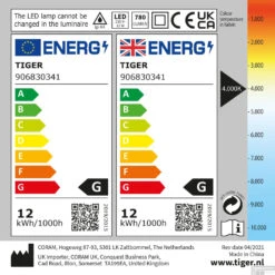 Spiegel Verlichting Tiger Ancis LED 4000K 60x4x10.5 Cm Chroom -Thuis Badkamer 4008919068407 10