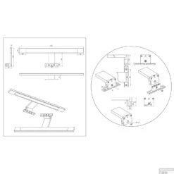 Spiegel Verlichting Tiger Ancis LED 4000K 60x4x10.5 Cm Chroom -Thuis Badkamer 4008919068407 9