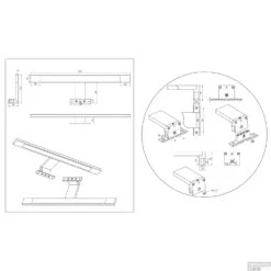 Spiegel Verlichting Tiger Ancis LED 4000K 60x4x10.5 Cm Mat Chroom -Thuis Badkamer 4008919068438 10