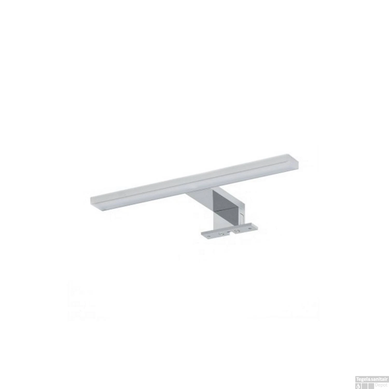 LED Spiegellamp Boss & Wessing 30cm 230V 5W 4000K Chroom 1 LED Spiegellamp Boss & Wessing 30cm 230V 5W 4000K Chroom