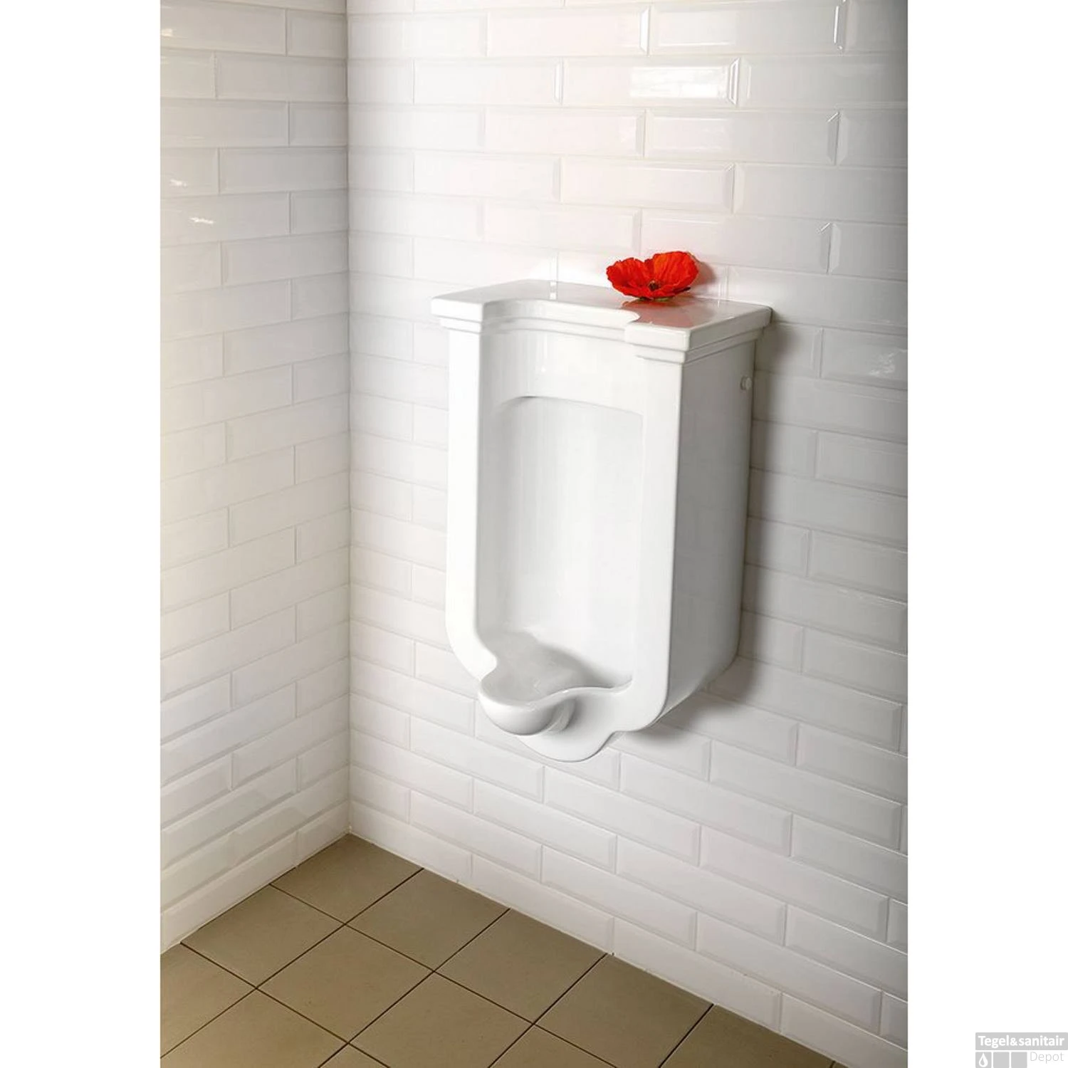 Urinoir Sapho Waldorf 44x72x37 Cm Keramiek Wit 3 Urinoir Sapho Waldorf 44x72x37 Cm Keramiek Wit - Afbeelding 3