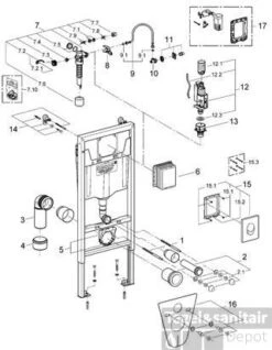 Grohe Rapid Sl Inbouwreservoir Met Skate Bedieningsplaat Chroom -Thuis Badkamer 59930