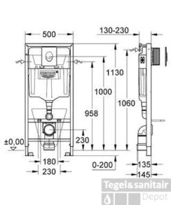 Grohe Rapid Sl Inbouwreservoir Met Skate Bedieningsplaat Chroom -Thuis Badkamer 59931