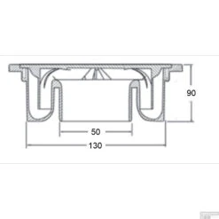 PVC Vloerput 150x150 40/50 Onder 3 PVC Vloerput 150x150 40/50 Onder -Thuis Badkamer 62.3901