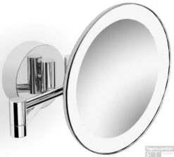 B&w-luxury Happy Cosmeticaspiegel 2-arm.m/led Verlicht./schakl.(3x) Chroom