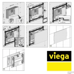 Viega Visign For Style Frame Voor Bedieningsplaat Voor Tegelinleg Chroom -Thuis Badkamer 643072