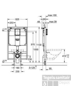 Grohe Rapid Sl Inbouw Reservoir Frontbediening 95 Mm. 3 Grohe Rapid Sl Inbouw Reservoir Frontbediening 95 Mm. -Thuis Badkamer 69252