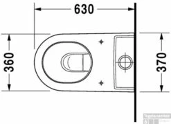 Duravit Starck 2 Duobloccloset 37x63 Cm. Wondergliss Wit -Thuis Badkamer 71495