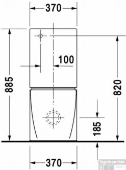 Duravit Starck 2 Duobloccloset 37x63 Cm. Wondergliss Wit -Thuis Badkamer 71497