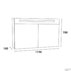 Spiegelkast 2.0 Exclusive Line 120cm Sahara -Thuis Badkamer 7329 spiegelkast 2.0 exclusive line 120cm sahara tech