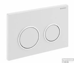 Geberit Omega 20 Bedieningsplaat Front/planchetbediening Wit-chroom-wit