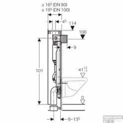 Geberit Inbouwreservoir | Gis Omega | Front/Planchetbediening | Hoogte 114cm -Thuis Badkamer 77523