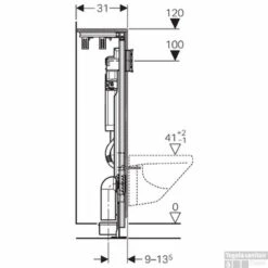 Geberit Gis Easy Omega Inbouwreservoir H90xb70 Front/planchetbed. -Thuis Badkamer 77529