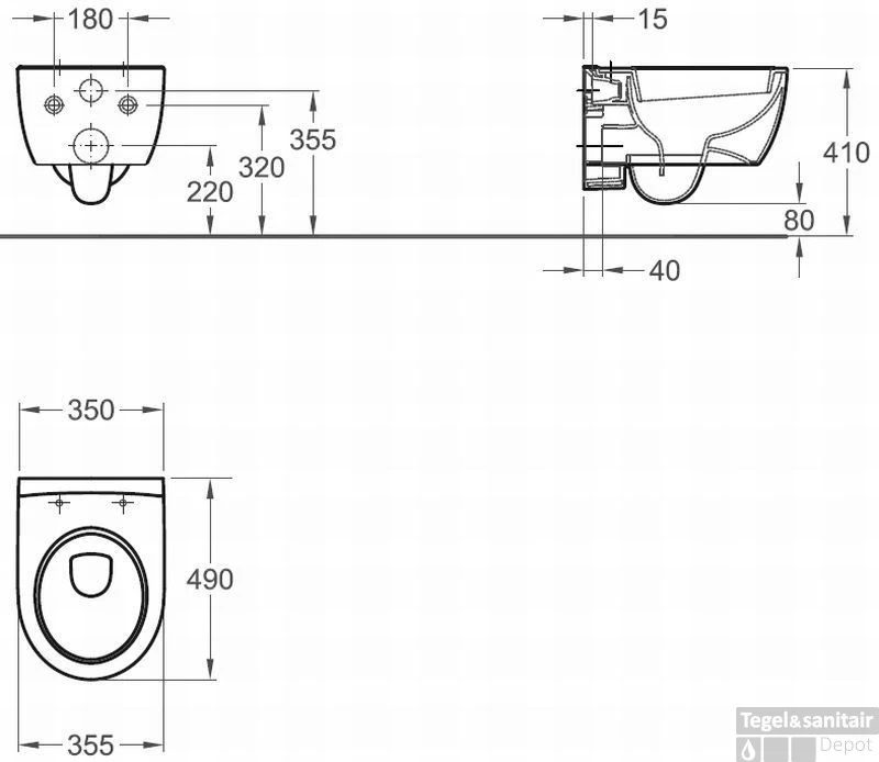 Geberit Xs Wandcloset Verkort Wit 2 Geberit Xs Wandcloset Verkort Wit - Afbeelding 2