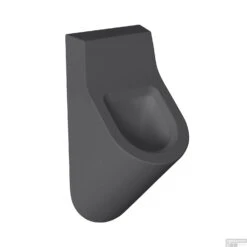 Urinoir Salenzi Hung Achterinlaat Mat Antraciet (incl. Ophangset En Sifon)