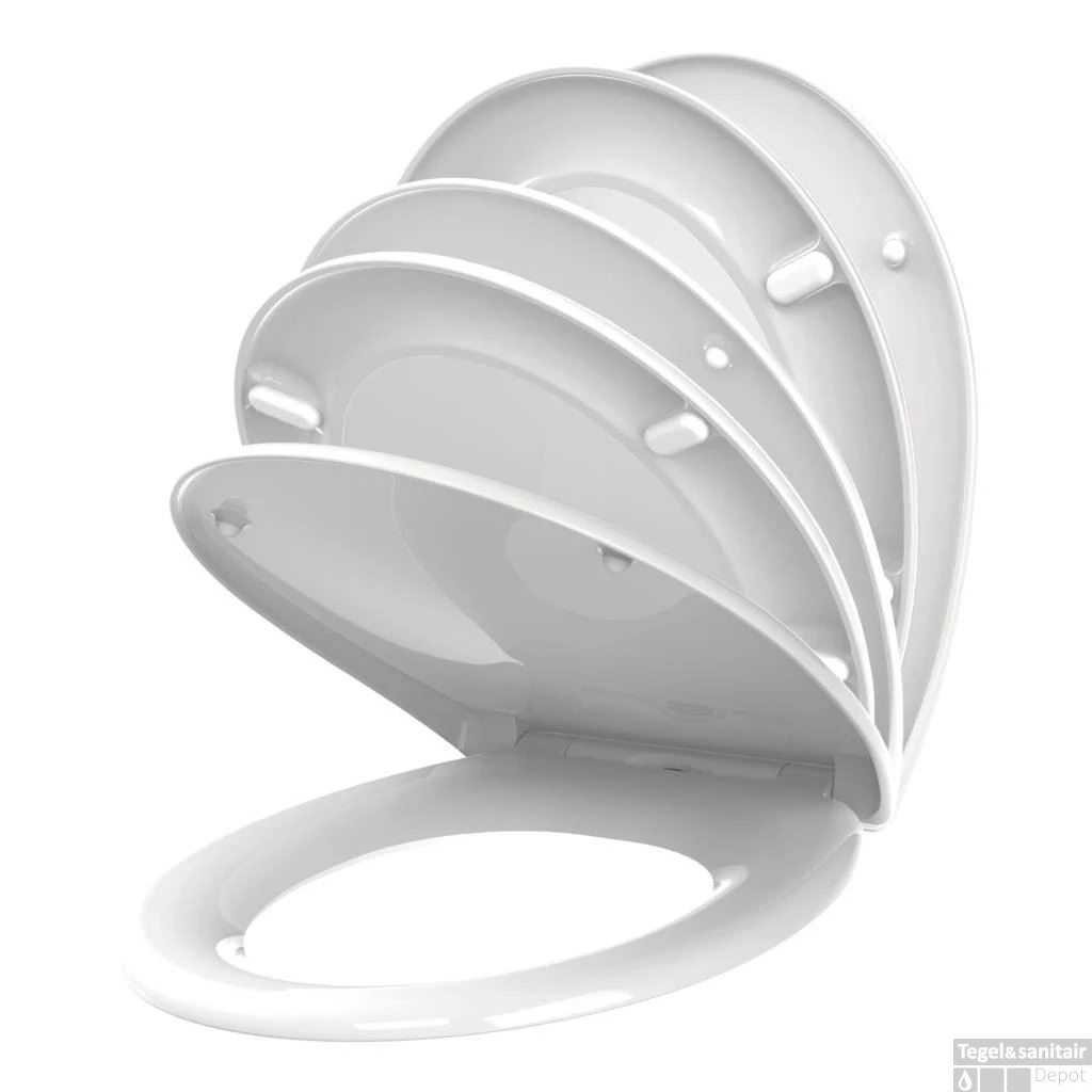 Wc-Zitting Allibert Fally Wit Soft-Close 4 Wc-Zitting Allibert Fally Wit Soft-Close - Afbeelding 4