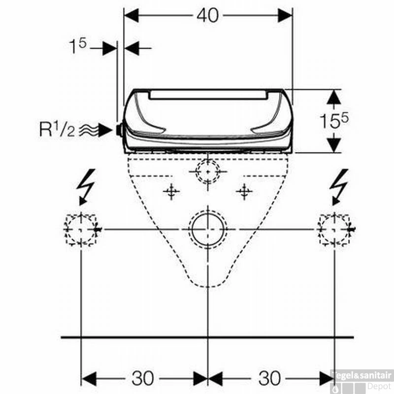 Douche Wc Zitting Geberit Aquaclean 4000 Wit 5 Douche Wc Zitting Geberit Aquaclean 4000 Wit - Afbeelding 5