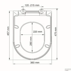 Allibert Toiletzitting Kobalt Wit -Thuis Badkamer 824431 tec